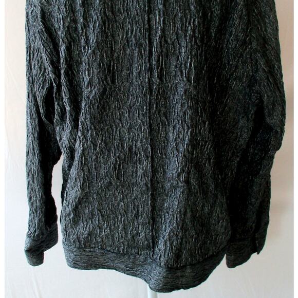 Chico's Women's Silver Long Sleeve Full Zip Snap Cuff Unlined Jacket Size XL - Picture 7 of 10